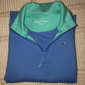 Vineyard Vines Cotton Quarter Zip Sweater